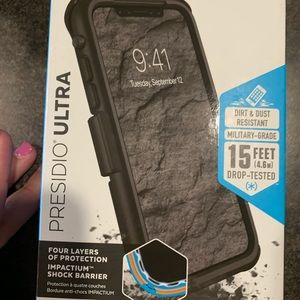 Black Speck iPhone Case WITH Holster